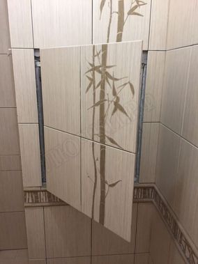 Люк под плитку Нажимной Секрет-Лайт 550*650 Люк под плитку Нажимной Секрет-Лайт 550*650