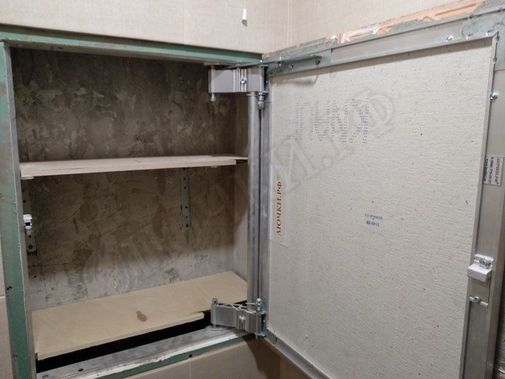 Люк под плитку Нажимной Секрет-Лайт 550*650 Люк под плитку Нажимной Секрет-Лайт 550*650