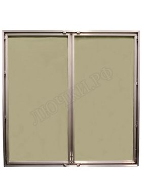 Люк-дверь под покраску Мега-Мастер Элит II, 2 створки, узкий профиль Люк-дверь под покраску Мега-Мастер Элит II, 2 створки, узкий профиль