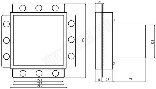 Вытяжной вентилятор Awenta System+, Turbo, 125, KWT125W, черная 250*250 Вытяжной вентилятор Awenta System+, Turbo, 125, KWT125W, черная 250*250