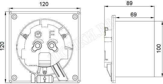 Вытяжной вентилятор airRoxy DTS Вытяжной вентилятор airRoxy DTS