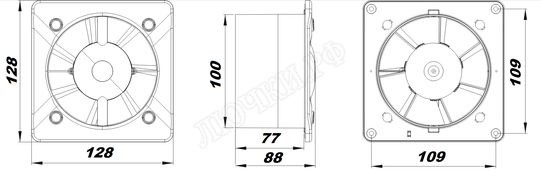 Вытяжной вентилятор Awenta System+, Silent, 100, KWS100T Вытяжной вентилятор Awenta System+, Silent, 100, KWS100T